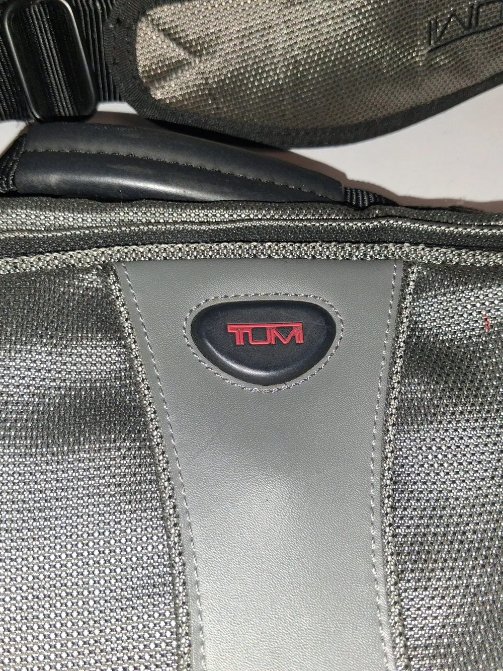 Tumi Black and Gray Laptop Messenger Bag